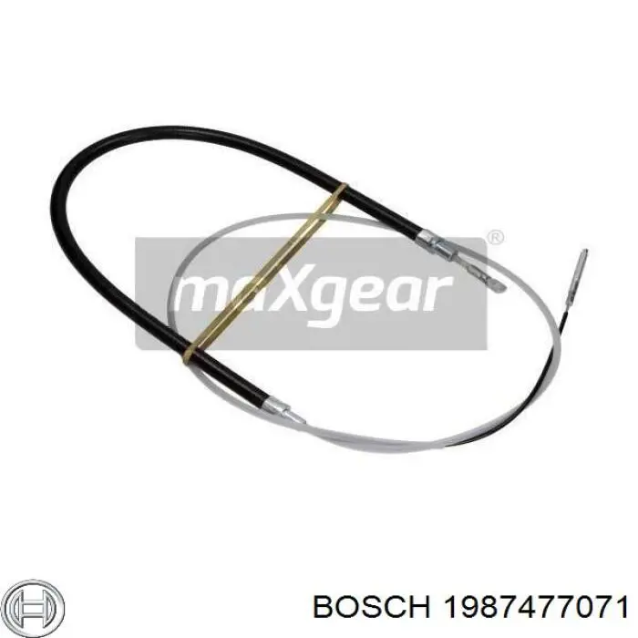 1987477071 Bosch cable de freno de mano trasero derecho/izquierdo