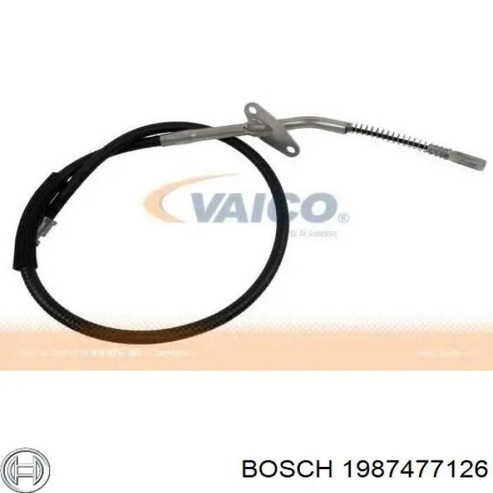 1987477126 Bosch cable de freno de mano trasero izquierdo