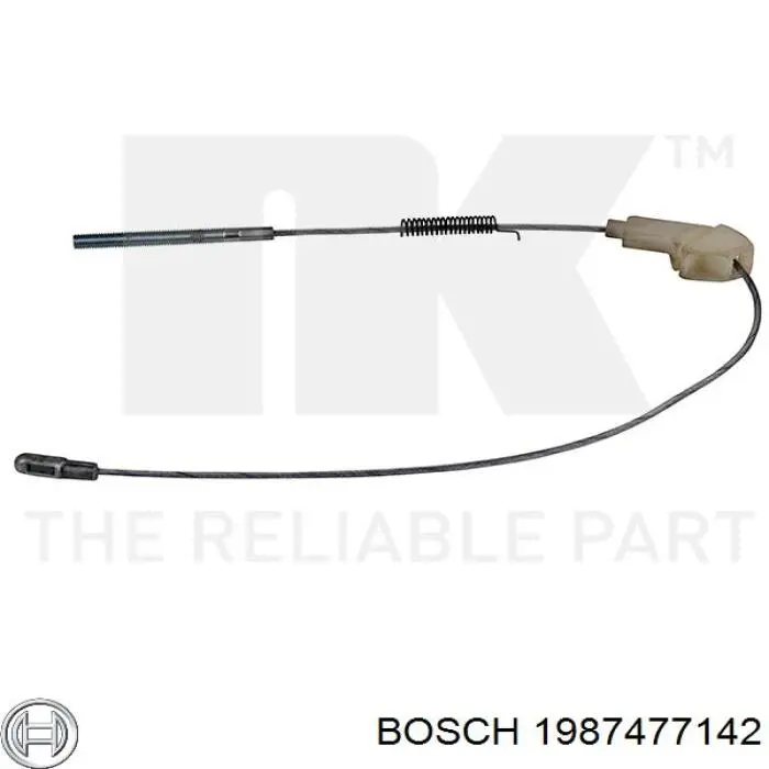 1987477142 Bosch cable de freno de mano trasero izquierdo