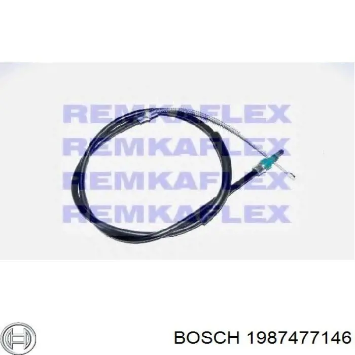 1987477146 Bosch cable de freno de mano trasero izquierdo