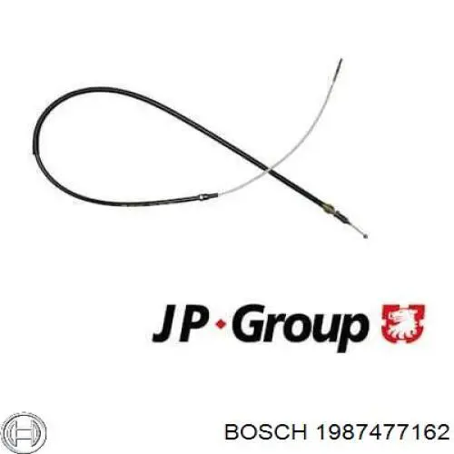 1987477162 Bosch cable de freno de mano trasero derecho/izquierdo