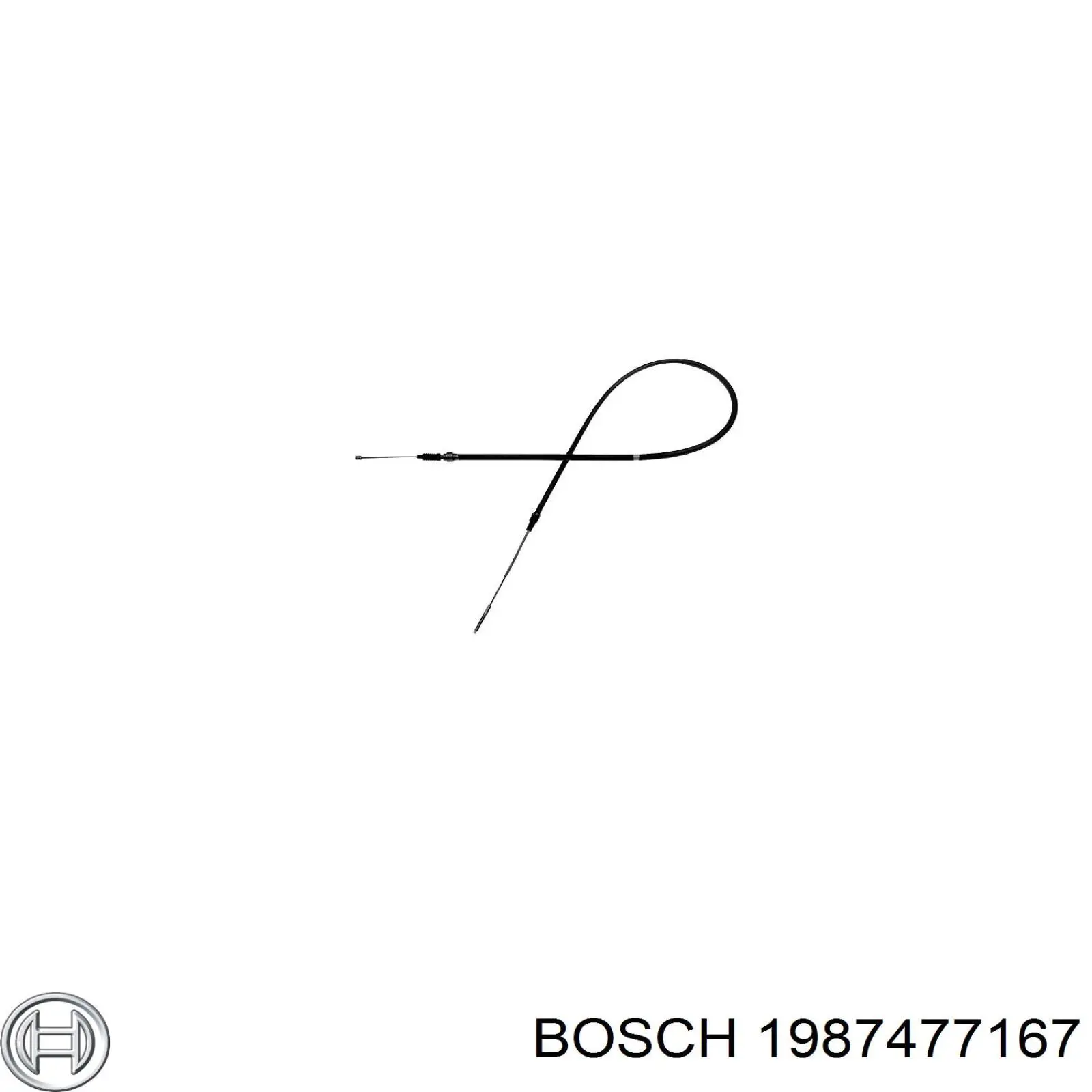 1987477167 Bosch cable de freno de mano trasero derecho/izquierdo