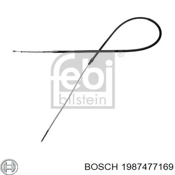 1987477169 Bosch cable de freno de mano trasero derecho/izquierdo
