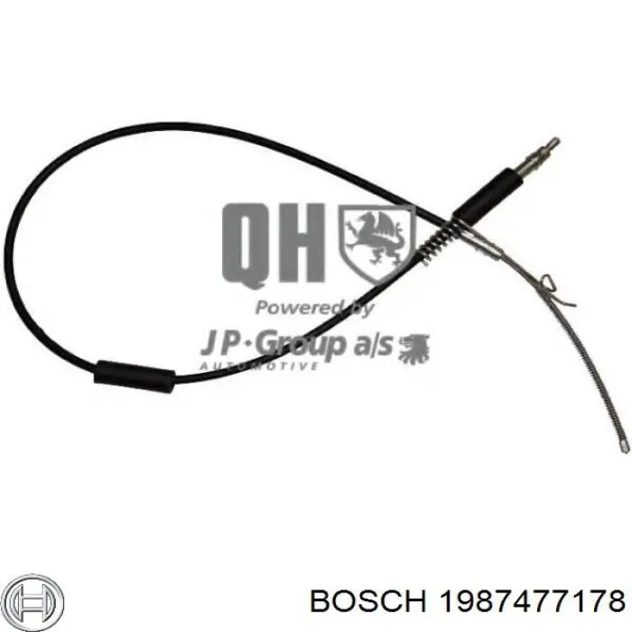 1987477178 Bosch cable de freno de mano trasero izquierdo