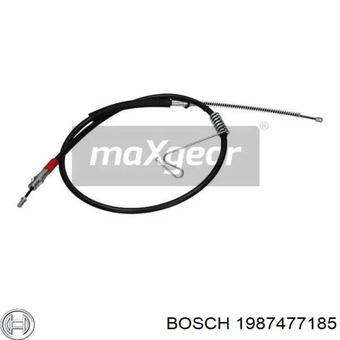 1987477185 Bosch cable de freno de mano trasero derecho