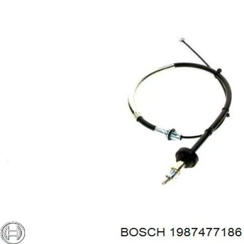 1987477186 Bosch cable de freno de mano delantero