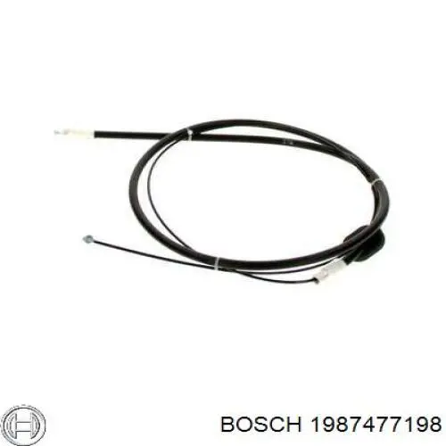 1 987 477 198 Bosch cable de freno de mano delantero