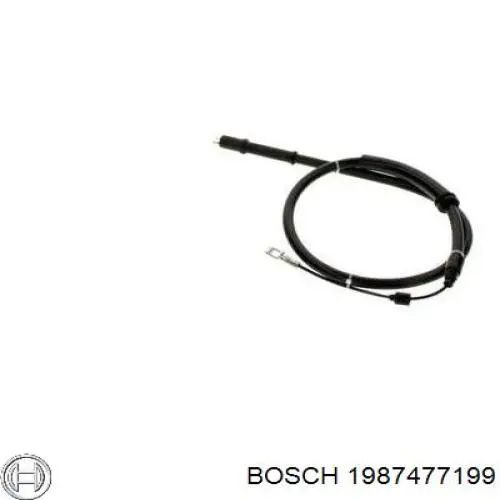 1987477199 Bosch cable de freno de mano trasero derecho/izquierdo