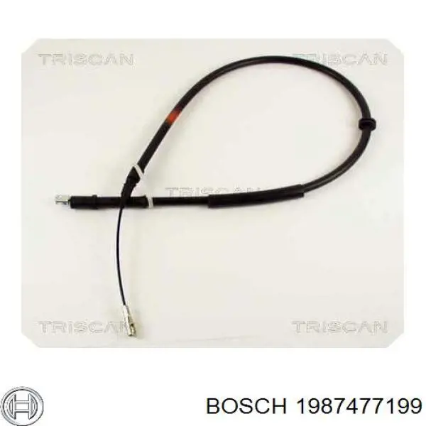 Cable de freno de mano trasero derecho/izquierdo 1004003 Beca Cables