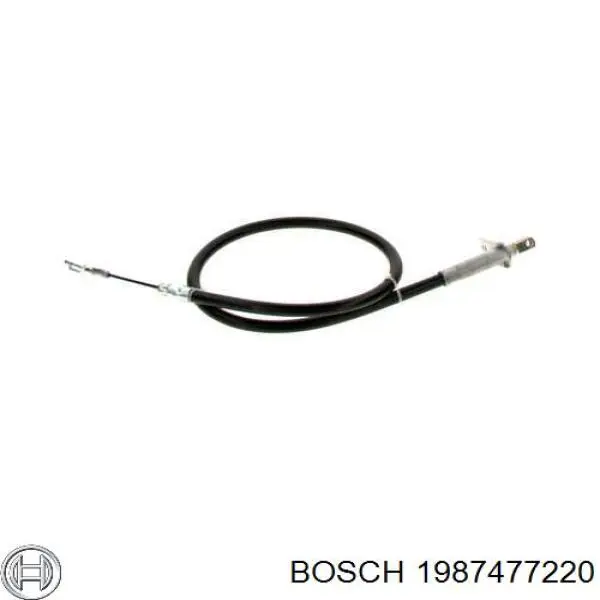 1987477220 Bosch cable de freno de mano trasero derecho