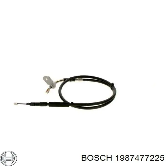 1987477225 Bosch cable de freno de mano trasero derecho