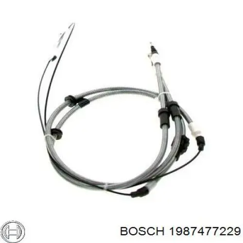 1987477229 Bosch cable de freno de mano trasero derecho/izquierdo