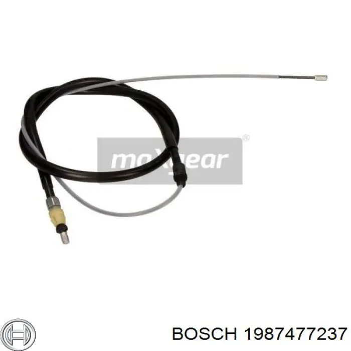 1987477237 Bosch cable de freno de mano trasero derecho/izquierdo