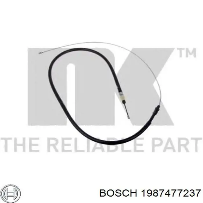 Cable de freno de mano trasero derecho/izquierdo 2001233 Beca Cables