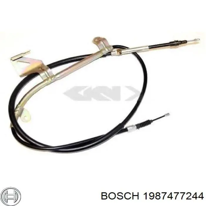 BKB2842 Borg&beck cable de freno de mano trasero izquierdo