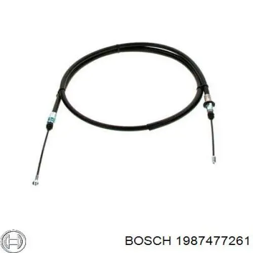 1987477261 Bosch cable de freno de mano trasero derecho/izquierdo