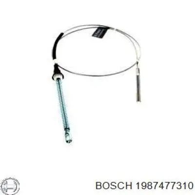 1987477310 Bosch cable de freno de mano trasero derecho