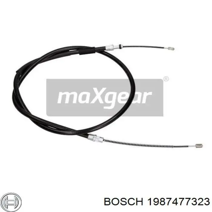 1987477323 Bosch cable de freno de mano trasero derecho