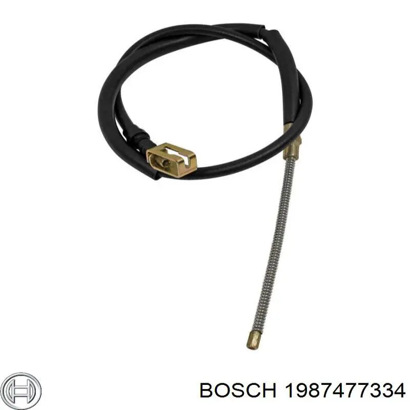 BKB1252 Borg&beck cable de freno de mano trasero derecho