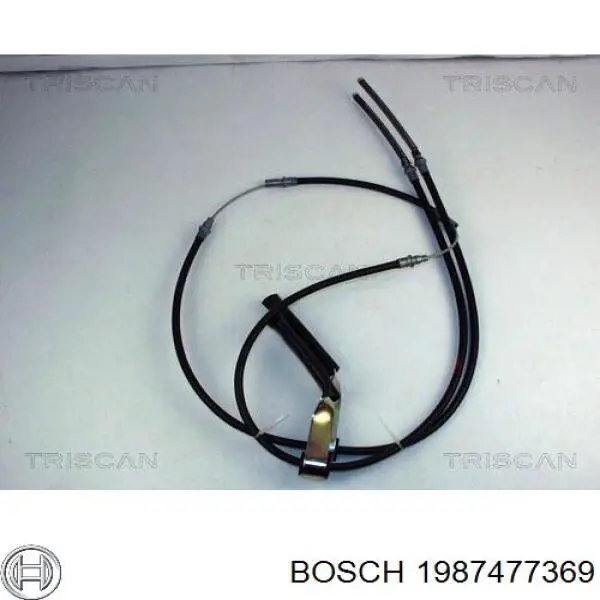 1987477369 Bosch cable de freno de mano trasero derecho/izquierdo