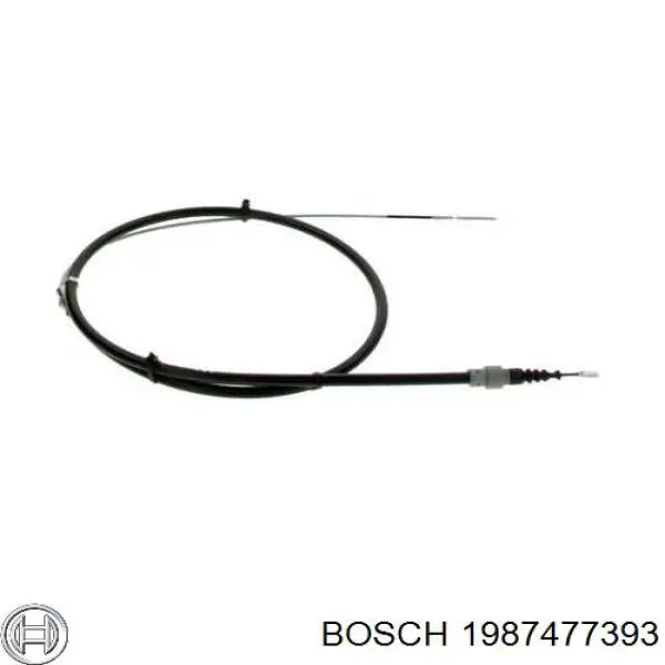 1987477393 Bosch cable de freno de mano trasero derecho/izquierdo