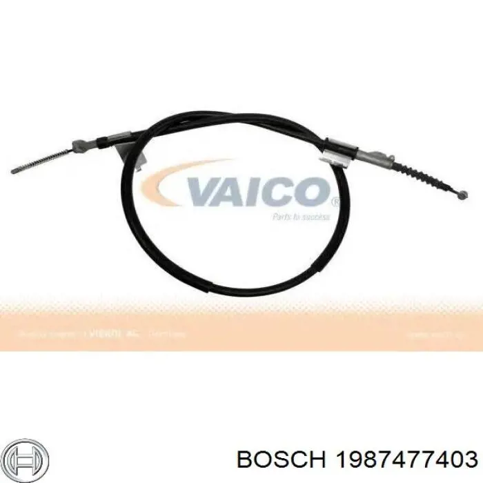 1987477403 Bosch cable de freno de mano trasero izquierdo