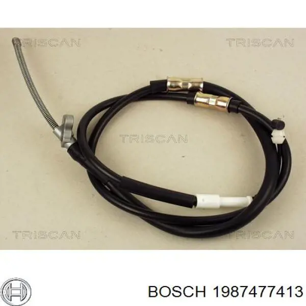 1987477413 Bosch cable de freno de mano trasero izquierdo