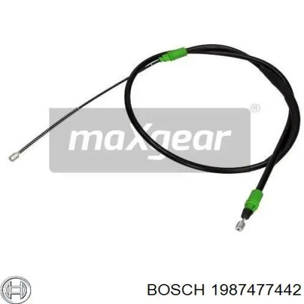 1987477442 Bosch cable de freno de mano trasero derecho/izquierdo