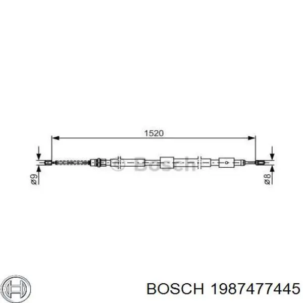 Comprar 109011 Beca Cables Cable de freno de mano trasero izquierdo