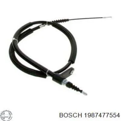 1987477554 Bosch cable de freno de mano trasero derecho