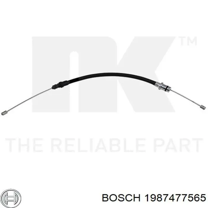 1987477565 Bosch cable de freno de mano delantero