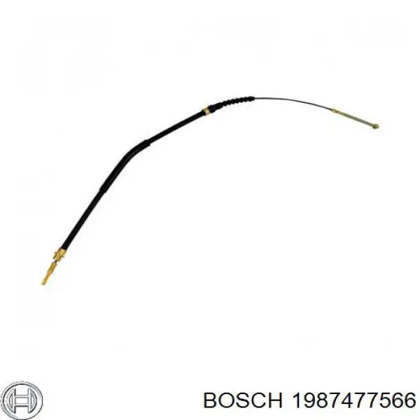 1987477566 Bosch cable de freno de mano trasero izquierdo