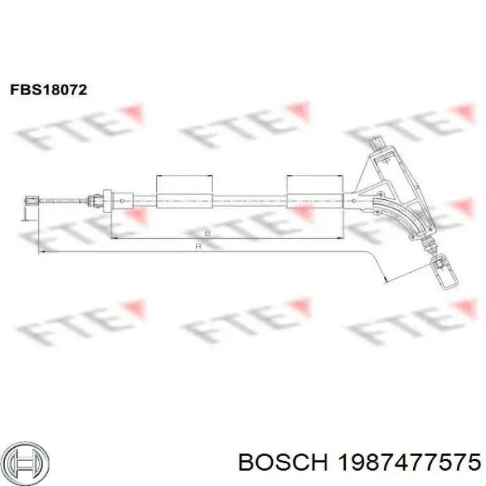 Cable para freno de mano delantero Beca Cables 507006