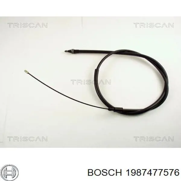 1987477576 Bosch cable de freno de mano trasero izquierdo