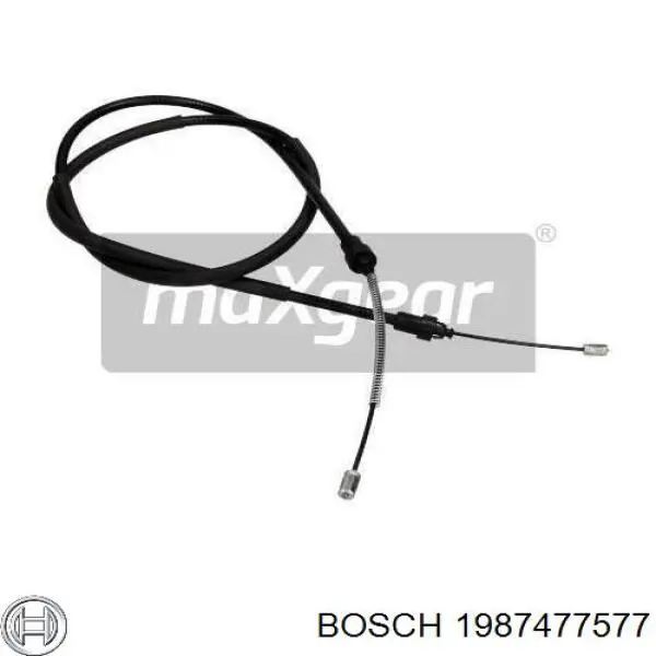 1987477577 Bosch cable de freno de mano trasero derecho