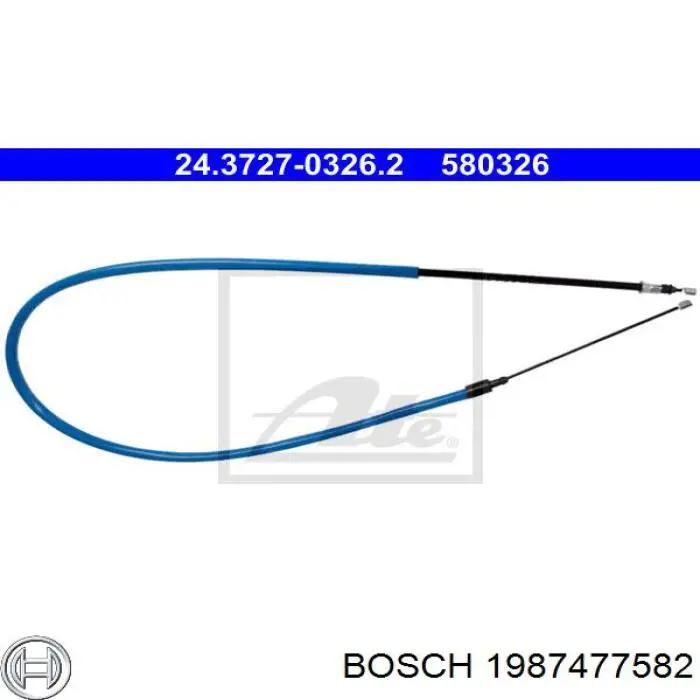 Cable de freno de mano trasero izquierdo 038271 Cautex