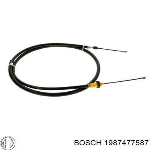 1987477587 Bosch cable de freno de mano trasero derecho/izquierdo