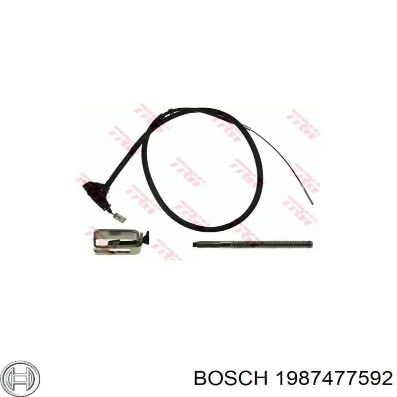 Cable para freno de mano delantero Peugeot/Citroen 1608275880