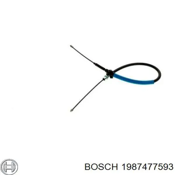 E074172 Peugeot/Citroen Cable de freno de mano trasero izquierdo