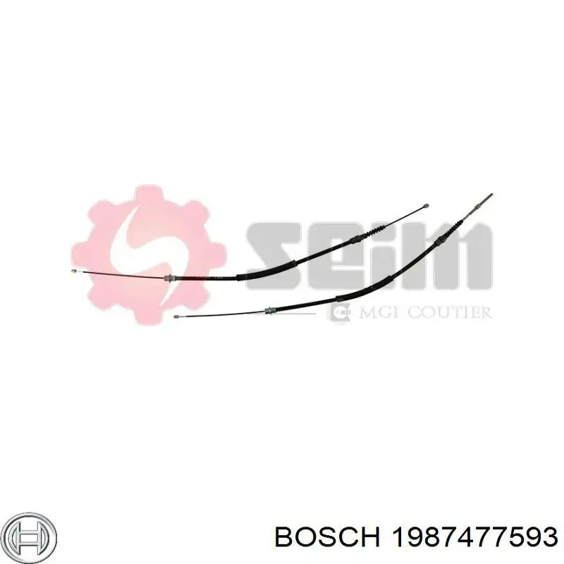 Cable de freno de mano trasero izquierdo Peugeot/Citroen E074172 precio, desde 9,49 EUR