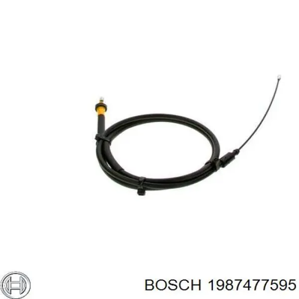 1987477595 Bosch cable de freno de mano trasero derecho