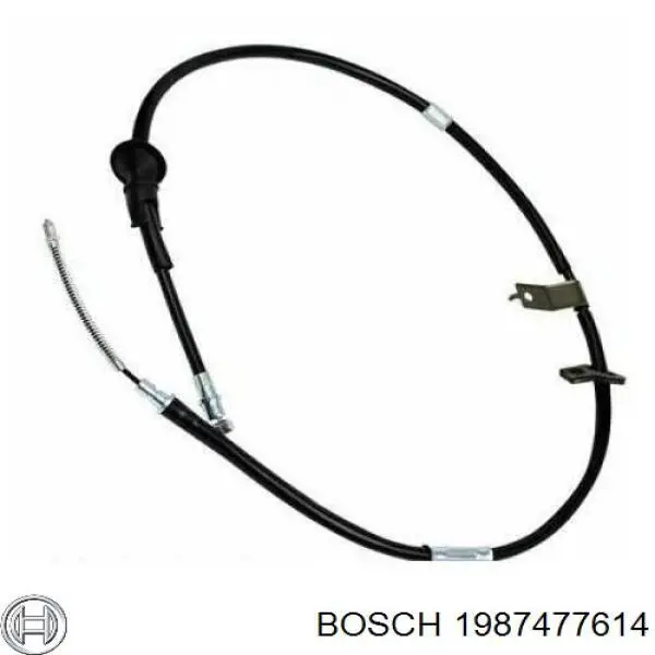 Cable de freno de mano trasero derecho 2001044 Beca Cables