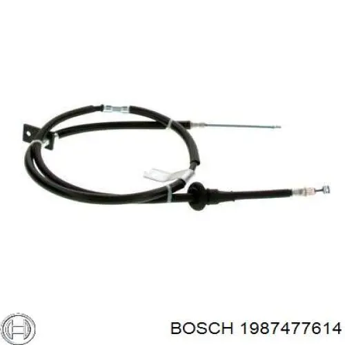 1987477614 Bosch cable de freno de mano trasero derecho