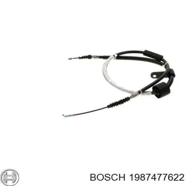 1987477622 Bosch cable de freno de mano trasero izquierdo