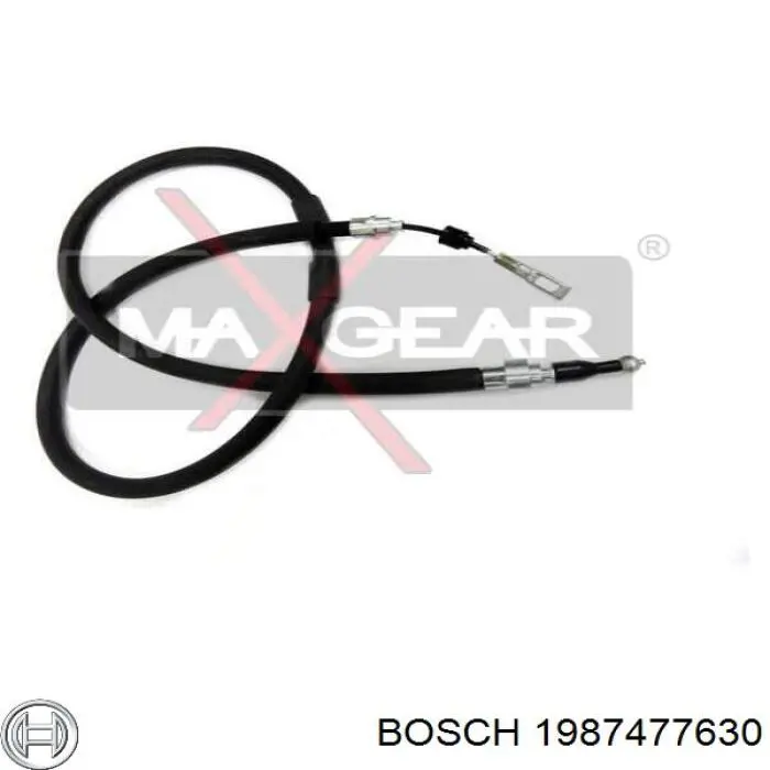 1987477630 Bosch cable de freno de mano trasero derecho/izquierdo