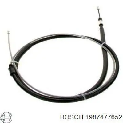 1987477652 Bosch cable de freno de mano trasero derecho/izquierdo