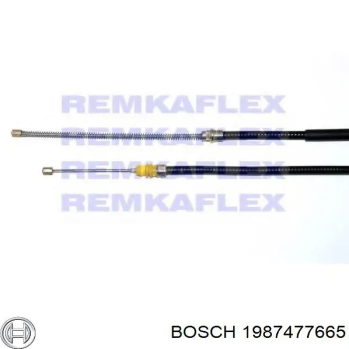 BKB1537 Borg&beck cable de freno de mano trasero derecho