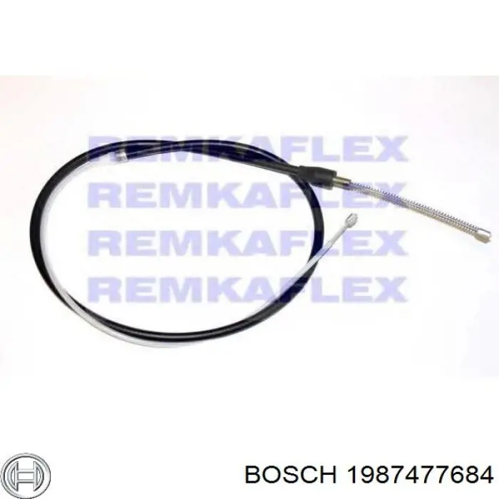 1987477684 Bosch Cable de freno de mano trasero derecho/izquierdo