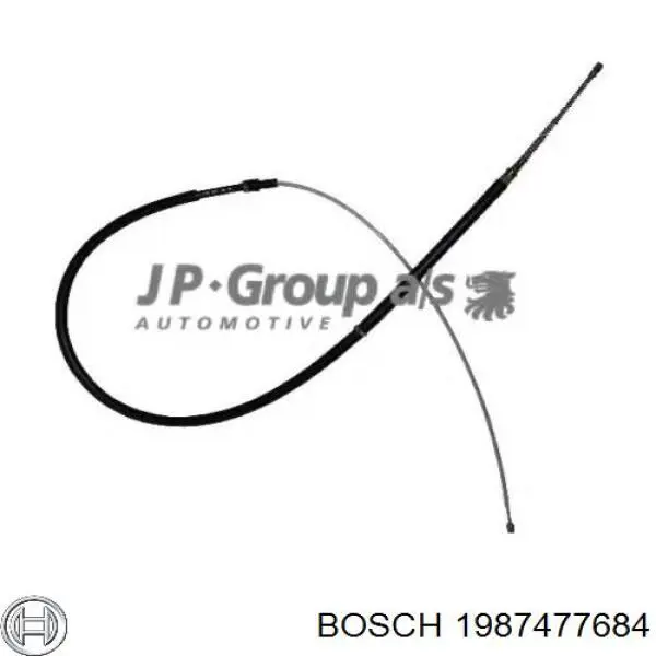 Cable de freno de mano trasero derecho/izquierdo Bosch 1987477684 precio, desde 13,04 EUR