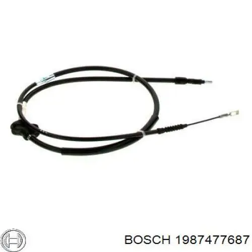 1987477687 Bosch cable de freno de mano trasero derecho/izquierdo